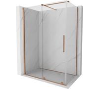 Mexen Velar cabine de douche coulissante 130 x 75 cm, transparent, cuivre brossé - 871-130-075-01-65 24408 5905315218650