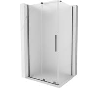 Mexen Velar cabine de douche coulissante 130 x 80 cm, givré, métal canon - 871-130-080-31-95 44530 5905315291479
