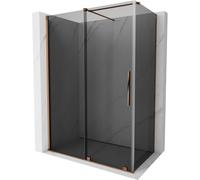 Mexen Velar cabine de douche coulissante 140 x 70 cm, graphite, or rose - 871-140-070-41-60 48527 5905315294876