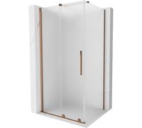 Mexen Velar cabine de douche coulissante 140 x 90 cm, givre, or rose - 871-140-090-31-60 41546 5905315289315
