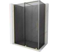 Mexen Velar cabine de douche coulissante 160 x 80 cm, graphite, or brossé - 871-160-080-41-55 47836 5905315294456