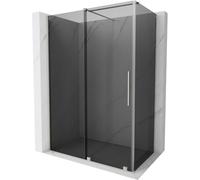 Mexen Velar cabine de douche coulissante 160 x 85 cm, graphite, nickel brossé - 871-160-085-41-97 49348 5905315297822
