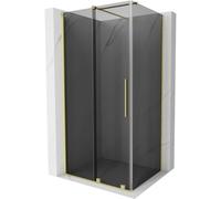 Mexen Velar cabine de douche coulissante 90 x 75 cm, graphite, or brossé - 871-090-075-41-55 47397 5905315293947