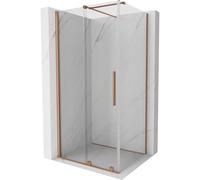 Mexen Velar cabine de douche coulissante 90 x 75 cm, transparent, cuivre brossé - 871-090-075-01-65 24349 5905315218339