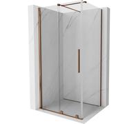 Mexen Velar cabine de douche coulissante 90 x 80 cm, transparent, or rose - 871-090-080-01-60 24289 5905315217783