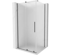 Mexen Velar cabine de douche coulissante 140 x 90 cm, givre, gun metal - 871-140-090-31-95 44548 5905315291554