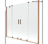Mexen Velar Double paroi de baignoire coulissante à 2 volets 170 x 150 cm, transparent, cuivre brossé - 896-170-000-02-65 24718 5905315222138