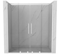 Mexen Velar Double porte de douche coulissante 200 cm, transparent, blanc - 871-200-000-02-20 24027 5905315215383