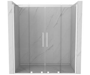 Mexen Velar Double porte de douche coulissante 200 cm, transparent, blanc - 871-200-000-02-20 24027 5905315215383