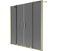 Mexen Velar Duo 140x150 cm, moustiquaire extensible, graphite, or brossé