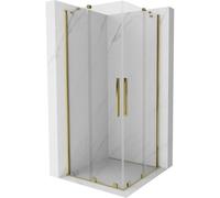 Mexen Velar Duo cabine de douche coulissante 80 x 80 cm, transparent, or - 871-080-080-02-50 24643 5905315220165