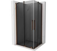 Mexen Velar Duo cabine de douche coulissante 90 x 80 cm, graphite, or rose - 871-090-080-42-60 50312 5905315298669