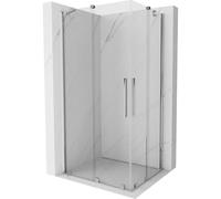 Mexen Velar Duo cabine de douche coulissante 90 x 80 cm, transparent, chromé - 871-090-080-02-01 24630 5905315220035