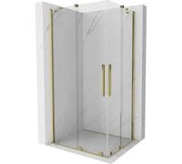 Mexen Velar Duo cabine de douche coulissante 90 x 80 cm, transparent, dorée - 871-090-080-02-50 24644 5905315220172