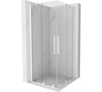 Mexen Velar Duo cabine de douche coulissante 90 x 90 cm, transparent, blanc - 871-090-090-02-20 24638 5905315220110