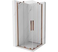 Mexen Velar Duo cabine de douche coulissante 90 x 90 cm, transparent, or rose - 871-090-090-02-60 24659 5905315220325