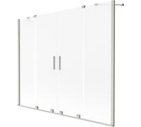 Mexen Velar Duo écran de baignoire 2 volets coulissants 170 x 150 cm, givré, nickel brossé - 896-170-000-32-97 41963 5905315277916