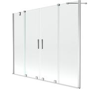 Mexen Velar Duo paravent de baignoire à 2 volets coulissants 170 x 150 cm, transparent, chrome - 896-170-000-02-01 24688 5905315221834