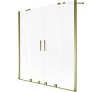 Mexen Velar Duo pare-baignoire 2 volets coulissants 150 x 150 cm, givré, doré - 896-150-000-32-50 41819 5905315277404