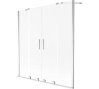 Mexen Velar Duo pare-baignoire coulissant à 2 volets 150 x 150 cm, givre, chrome - 896-150-000-32-01 41805 5905315277268