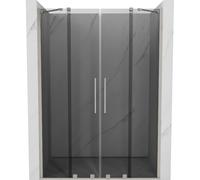 Mexen Velar Duo porte de douche coulissante 140 cm, graphite, nickel brossé - 871-140-000-42-97 50670 5905315315366