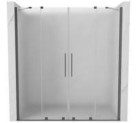 Mexen Velar Duo porte de douche coulissante 200 cm, givre, métal gun - 871-200-000-32-95 50570 5905315299604
