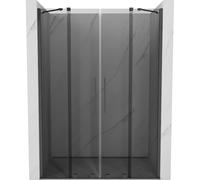 Mexen Velar Duo portes de douche coulissantes 150 cm, graphite, gun gray brossé - 871-150-000-42-66 50638 5905315315199