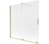 Mexen Velar Ecran de baignoire 160x150cm givré/or brossé