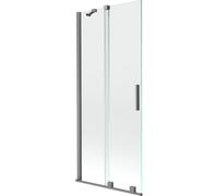Mexen Velar écran de baignoire 2 volets coulissants 85 x 150 cm, transparent, métal gun - 896-085-000-01-95 41211 5905315271143