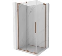 Mexen Velar L cabine de douche coulissante 100 x 110 cm, transparent, cuivre brossé - 871-100-110-03-65 43265 5905315304711