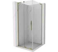 Mexen Velar L cabine de douche coulissante 110 x 110 cm, transparent, or - 871-110-110-03-50 42999 5905315303837