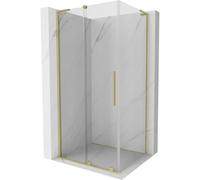 Mexen Velar L cabine de douche coulissante 110 x 120 cm, transparent, or brossé - 871-110-120-03-55 43119 5905315304162