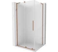 Mexen Velar L cabine de douche coulissante 90 x 80 cm, givrée, cuivre brossé - 871-090-080-33-65 44204 5905315307798