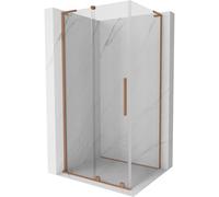 Mexen Velar L cabine de douche coulissante 90 x 85 cm, transparent, cuivre brossé - 871-090-085-03-65 43254 5905315304605