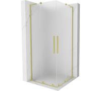 Mexen Velar L Cabine de douche coulissante Duo 100 x 100 cm, dépoli, doré brossé - 871-100-100-02-33-55 46906 5905315313263