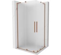 Mexen Velar L Duo cabine de douche coulissante 100 x 90 cm, givre, cuivre brossé - 871-100-090-02-33-65 46952 5905315313355