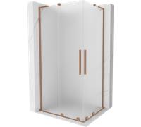 Mexen Velar L Duo cabine de douche coulissante 100 x 90 cm, givre, cuivre brossé - 871-100-090-02-33-65 46952 5905315313355