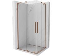 Mexen Velar L Duo cabine de douche coulissante 100 x 90 cm, transparent, cuivre brossé - 871-100-090-02-03-65 45992 5905315312853