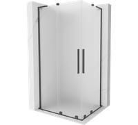 Mexen Velar L Duo cabine de douche coulissante 100 x 90 cm, verre givré, gris ardoise brossé - 871-100-090-02-33-66 46973 5905315313409