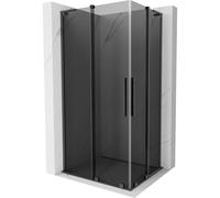Mexen Velar L Duo cabine de douche coulissante 90 x 80 cm, graphite, gris canon brossé - 871-090-080-02-43-66 47289 5905315313881