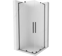 Mexen Velar L Duo cabine de douche coulissante 90 x 90 cm, dépoli, gris pistolet brossé - 871-090-090-02-33-66 46961 5905315313393