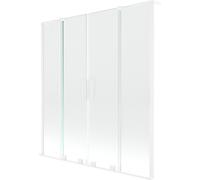 Mexen Velar L Duo écran de baignoire coulissant à 2 volets 160 x 150 cm, transparent, blanc - 896-160-003-02-20 42407 5905315278739