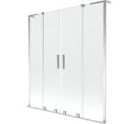 Mexen Velar L Duo écran de bain à 2 portes coulissantes 150 x 150 cm, transparent, chrome - 896-150-003-02-01 42400 5905315278661