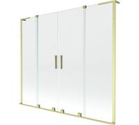 Mexen Velar L Duo pare-douche double écran coulissant 170 x 150 cm, transparent, or brossé - 896-170-003-02-55 42420 5905315278869