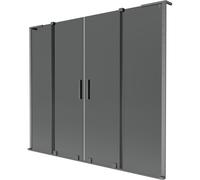 Mexen Velar L Duo paroi de douche à 2 volets coulissante 170 x 150 cm, graphite, gris pistolet brossé - 896-170-003-42-66 42613 5905315280244