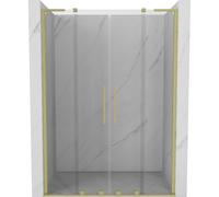 Mexen Velar L Duo porte de douche coulissante 150 cm, transparent, or brossé - 871-150-003-02-55 50763 5905315314260