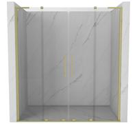 Mexen Velar L Duo porte de douche coulissante 180 cm, transparent, or brossé - 871-180-003-02-55 50766 5905315314291