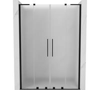 Mexen Velar L Duo porte de douche coulissantes 140 cm, givré, noir - 871-140-003-32-70 51668 5905315342560