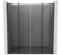 Mexen Velar L Duo porte de douche coulissantes 180 cm, graphite, gris acier brossé - 871-180-003-42-66 52010 5905315343147
