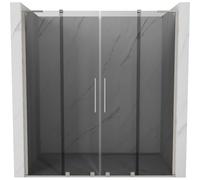 Mexen Velar L Duo porte de douche coulissantes 180 cm, graphite, nickel brossé - 871-180-003-42-97 52048 5905315343321